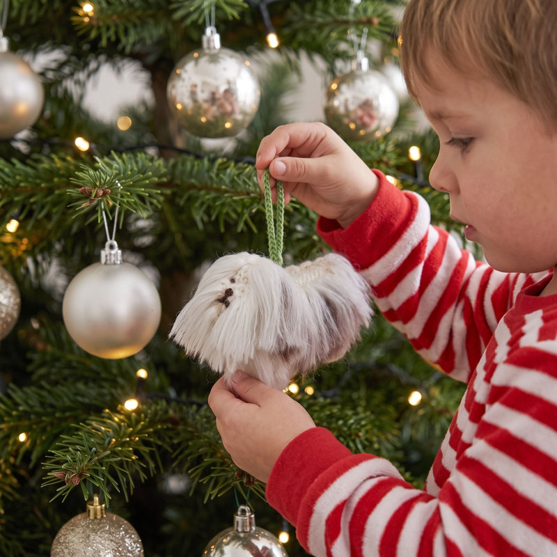 Arcadia Home Havanese Hand-Knit Ornament