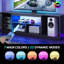 160cm LED TV Stand for TVs up to 70", Gaming Entertainment Center with PS5 Storage-790690061