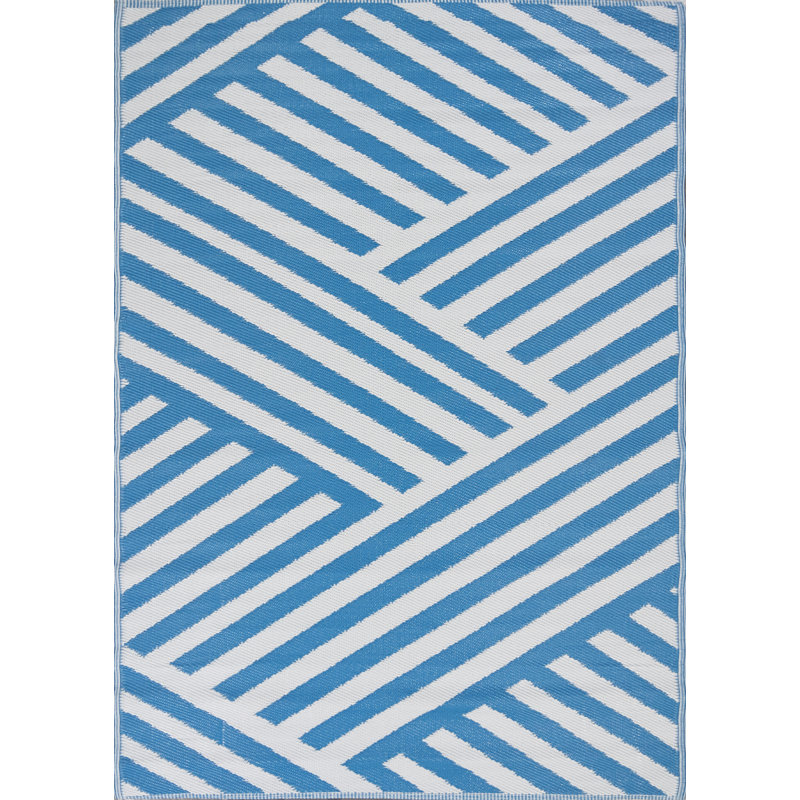 Tapis bleu clair intérieur / extérieur Ferentz