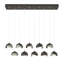 Luminaire suspendu linéaire à double abat-jour 10 lumières Brooklyn-886939437-886939445-886939452