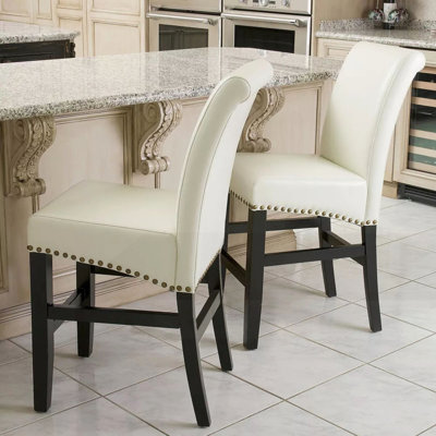 Tabourets de comptoir contemporains en cuir
