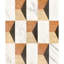 Carreaux de marbre 12 x 24 pouces - Or blanc, rouge, gris, arrangement de 4 couleurs pour le salon et la salle de bain