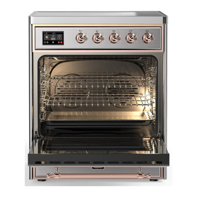 Majestic III Series 30 Inch Induction Range with 4 Induction Elements in Stainless Steel (Burnished Trim)