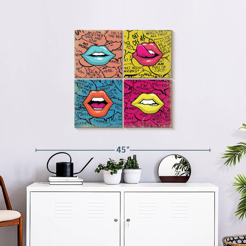 Shuttleworth Comic Lips, 26" H x 26" W