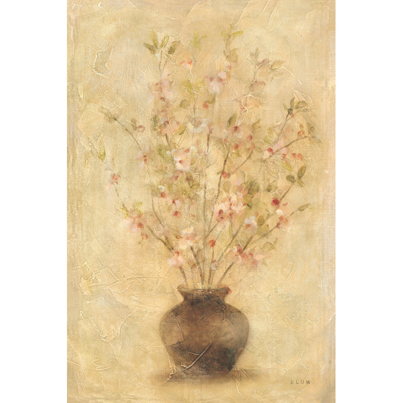 Fleur de pommier, H 18 po x l 12 po, Non, Toile tendue