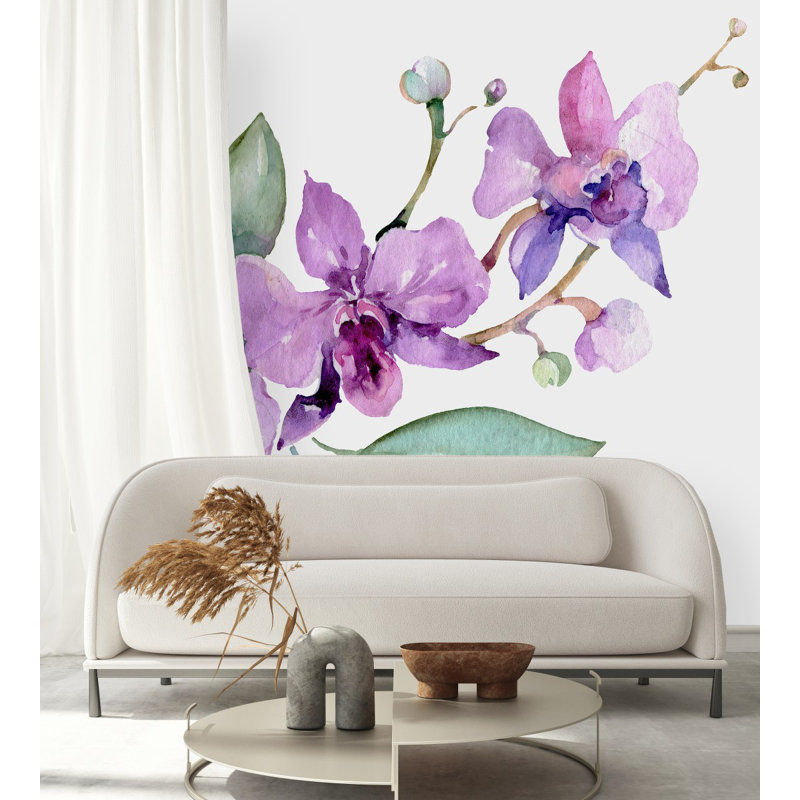 Panneau de papier peint auto-adhésif L 8,33 pi x l 100 po Orchid, L 8,33 pi x l 100 po