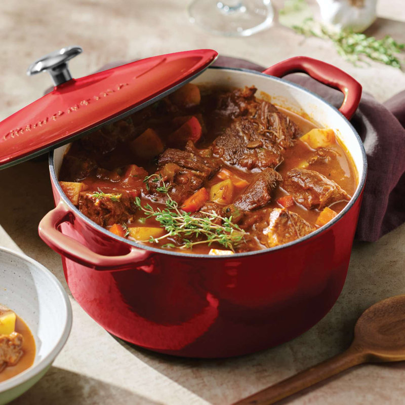 Tramontina Bestow Enamelled Cast Iron Casserole 28 cm, Red
