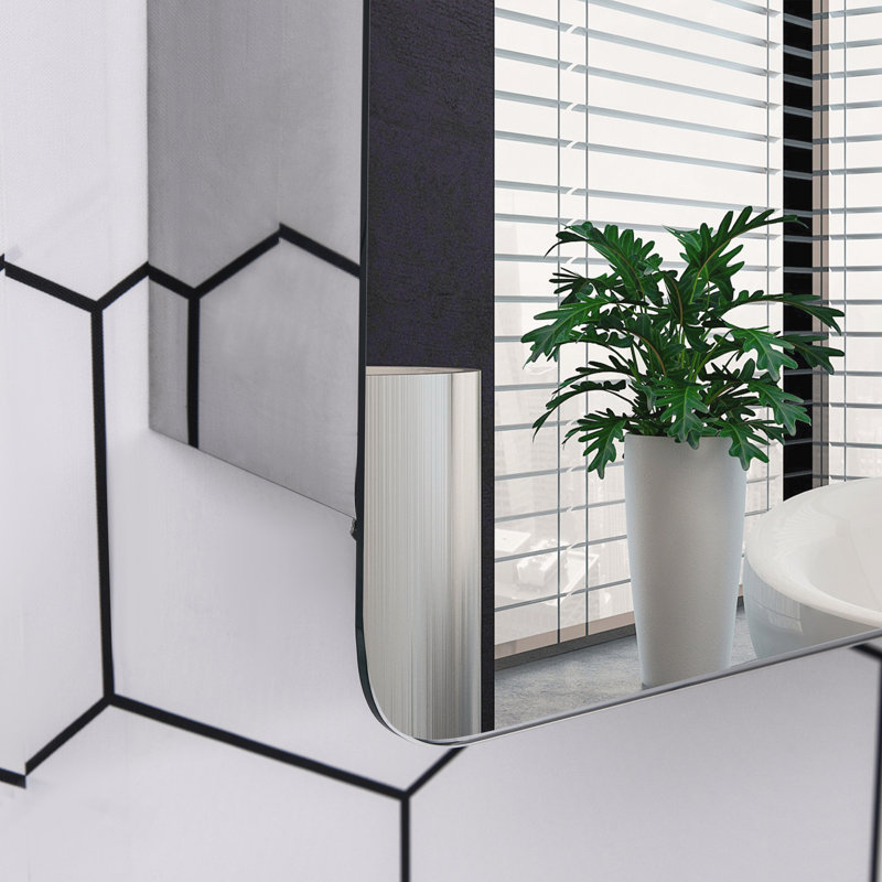 Gatlinburg 460mm W 660mm H Wall Mounted Required Frameless Medicine Cabinet Mirror 2 Fixed