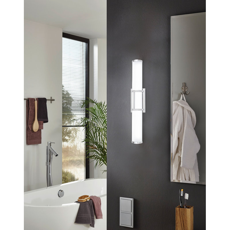 Applique murale de salle de bain 1 lumière DEL à intensité variable Caolin, Chrome, DEL 26 W