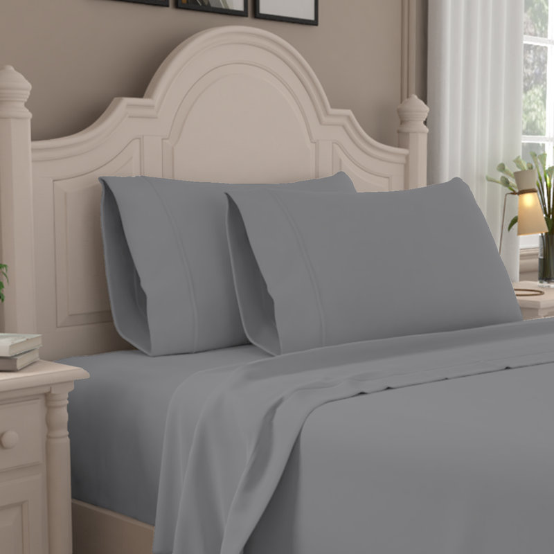 Taies d'oreiller 100% coton 400TC Ultimate Percale, Roi, Gris foncé