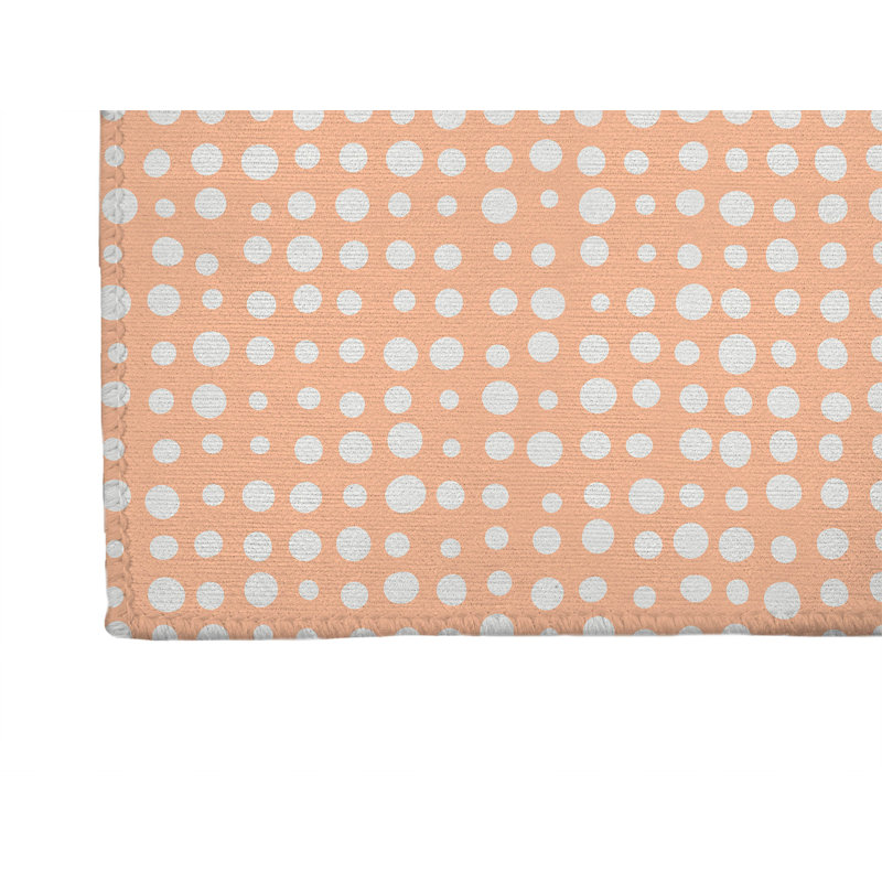 Tapis d'extérieur antidérapant à pois assortis, Tapis de couloir 2 pi 6 po x 8 pi
