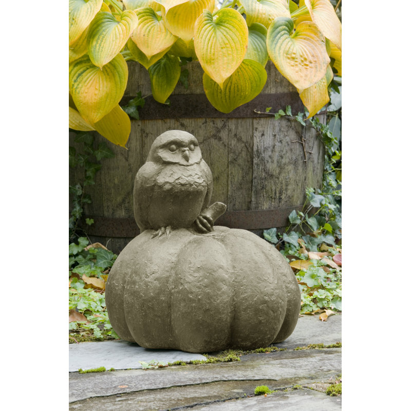 Owl on Pumpkin Statue, Verde