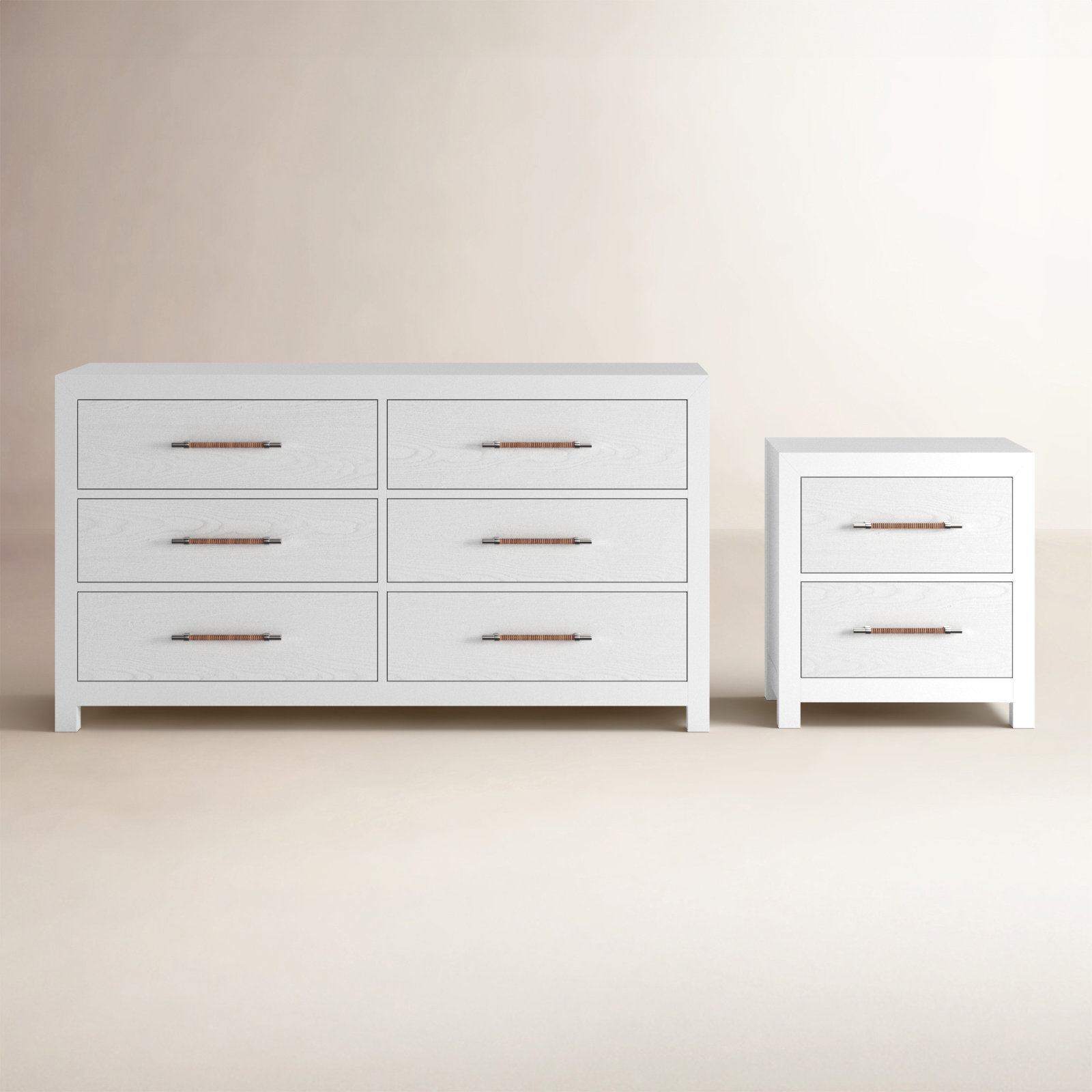 Lana 2-Piece Bedroom Set, White
