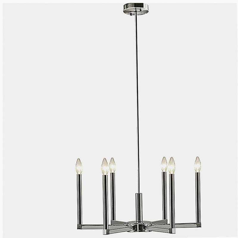 Lustre candélabre moderne à 6 têtes