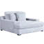 Chaise avec accoudoirs et coussin réversible en microfibre de velours côtelé avec accoudoirs doubles et coussin réversible gris