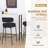 Modern Curved Back Upholstered Counter Stool-266403267