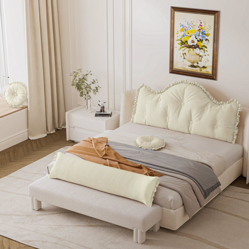 Novelty Cushion, White, 66cm H x 140cm W