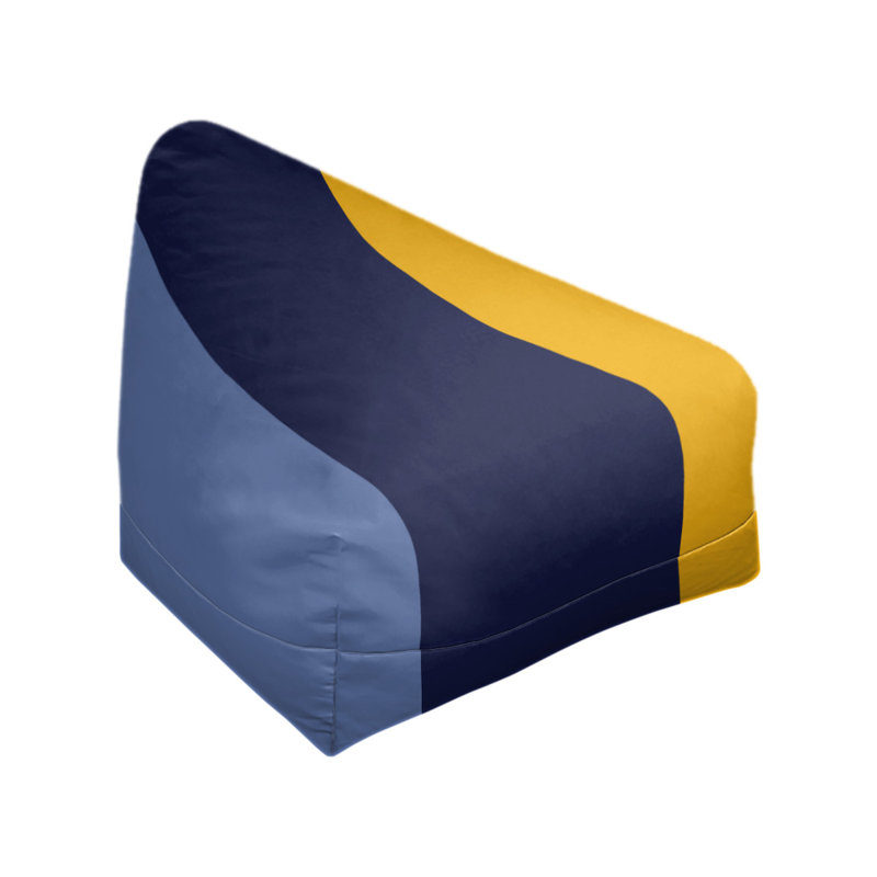 Fauteuil à billes Washington, Bleu basketball / bleu marine basketball / jaune b, 27 po x 27 po x 30 po