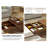 Sankey No-Assembly Required, 51.18‘’-82.67‘’ Extendable Solid Wood Coffee Table With 2 Drawers, 4 Hidden Storges-916419354