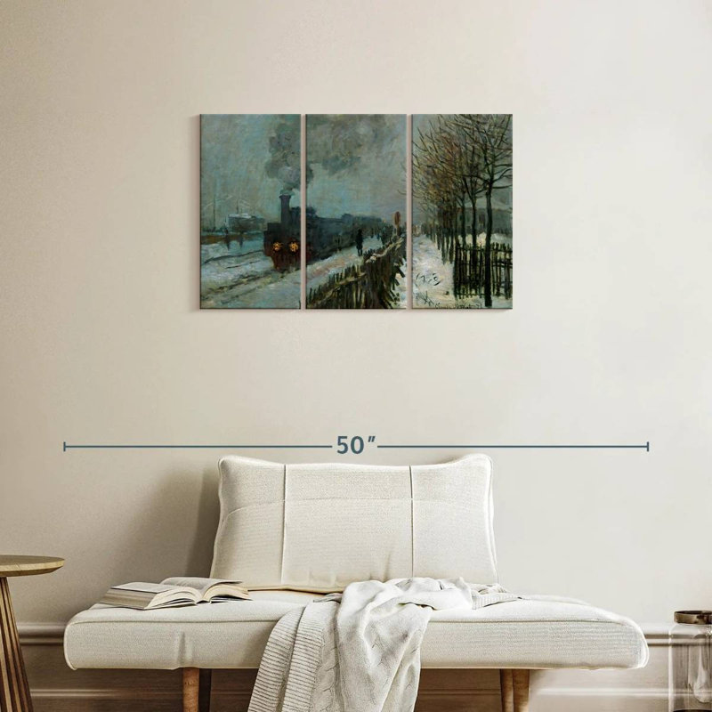 Mehar Train In The Snow 1875, 20" H x 33" W