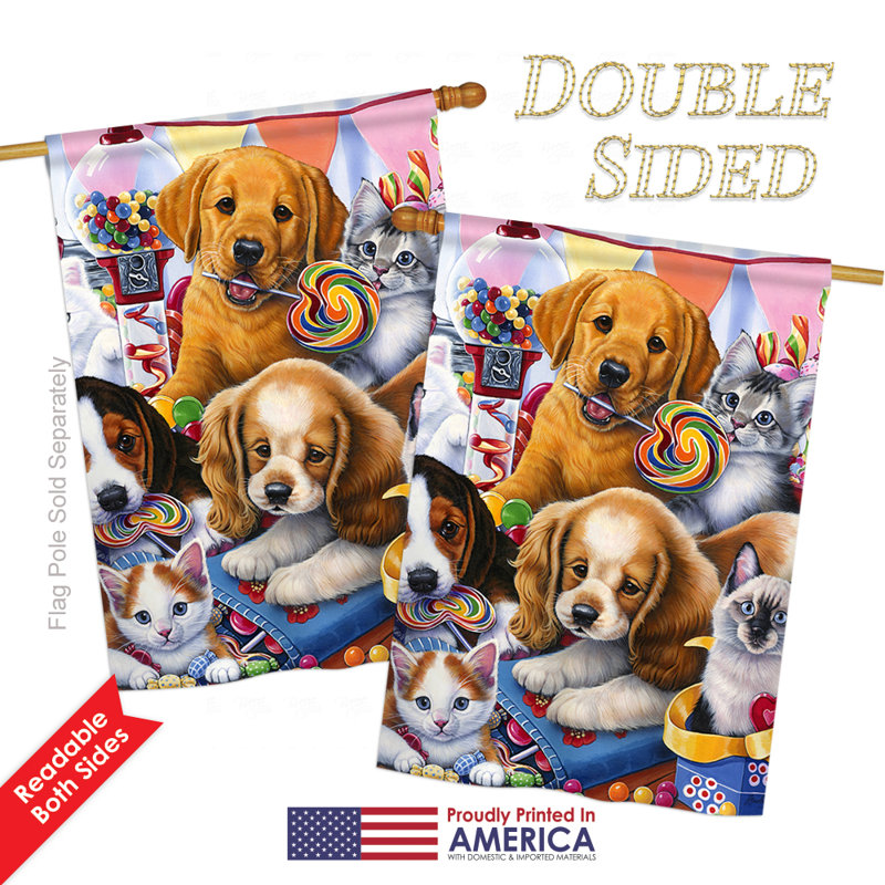 Double Sided Polyester Animal House Flag, 40" H x 28" W