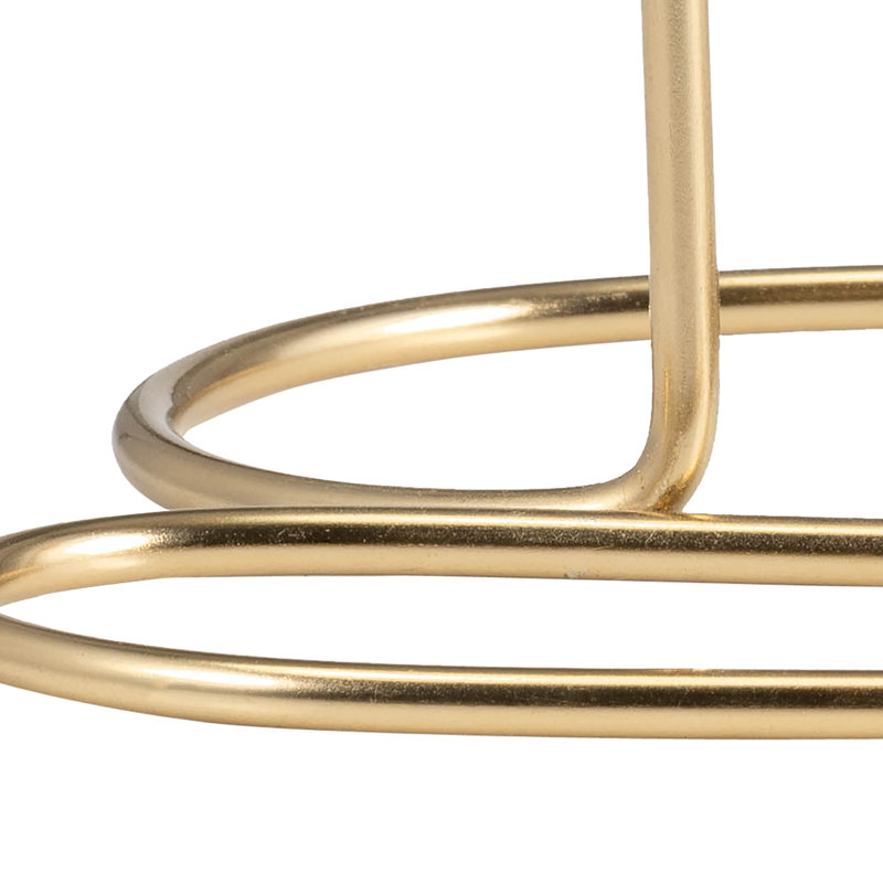 Decorative Candle Holder with Swirled Sculptural Base – Modern 2-Taper Tabletop Candle Holder for Dining Table, Shelf Decor, or Entryway Accent – Cast Metal Accent – 8"