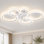 Ventilateur de plafond réversible à intensité variable de 39,4 po avec lumières DEL et télécommande Debrann