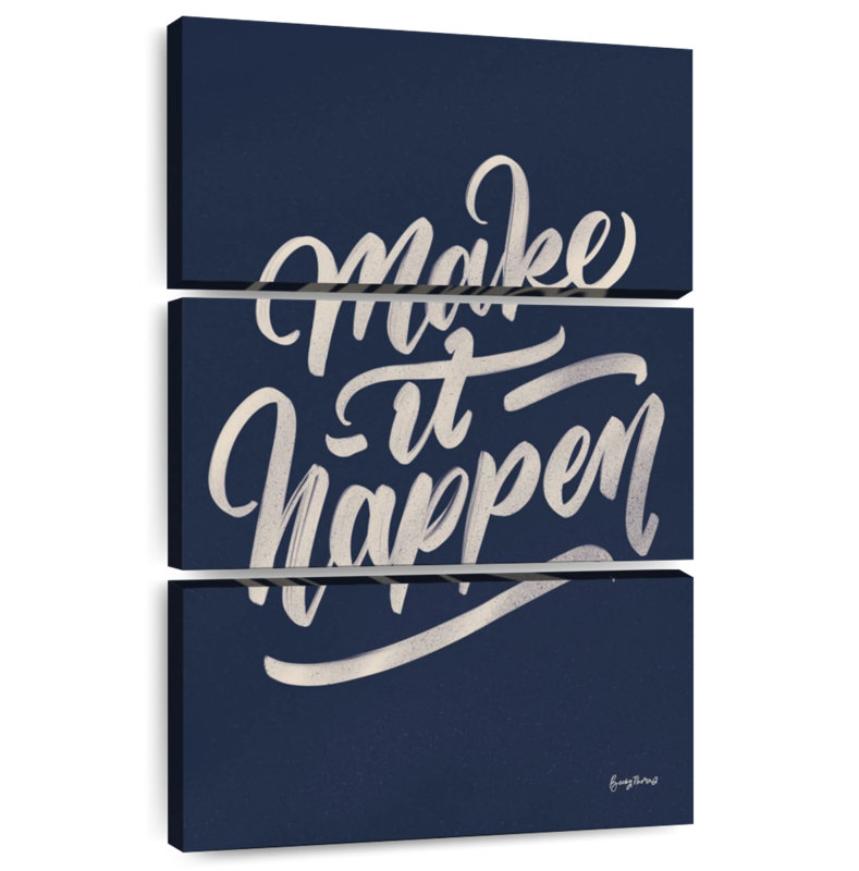 Tergel encourageant les mots - Happen, H 32 po x l 20 po