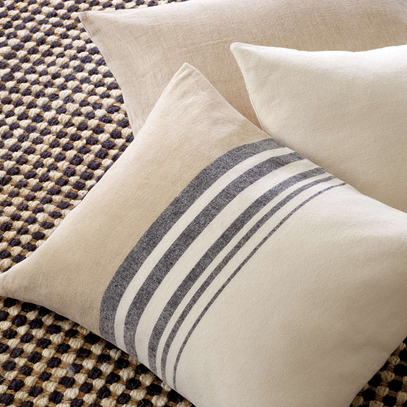 Linen Chenille Stripe Sham, Standard
