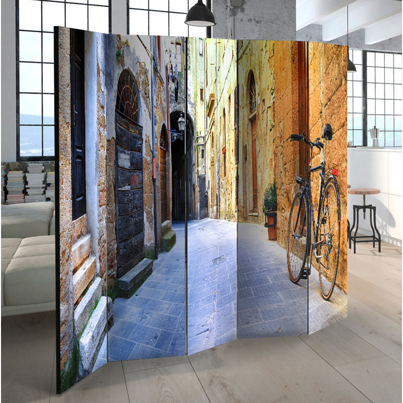 Mahgreb Solid Wood Folding Room Divider, 5