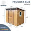 6 po x 5 pi de rangement en métal pour la pelouse avec conception de ventilation-125768946