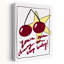 Cherry On Top Playful Retro Abstract Cherry Fruit Landscape Wall Art-129007771