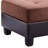 Elegant Chocolate Upholstered Ottoman-117951410