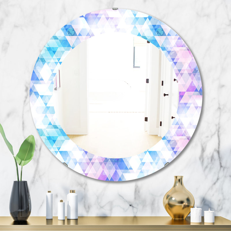 Miroir mural Triangular Colourfields 10, H 31,5 po x l po