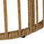 Chaise et table d'appoint en fer - Faux, coussin beige, style d'assemblage requis brun, 100%