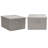 Storage Bins with Lids and Chromed Grommet Handles Light-444069319-444069317