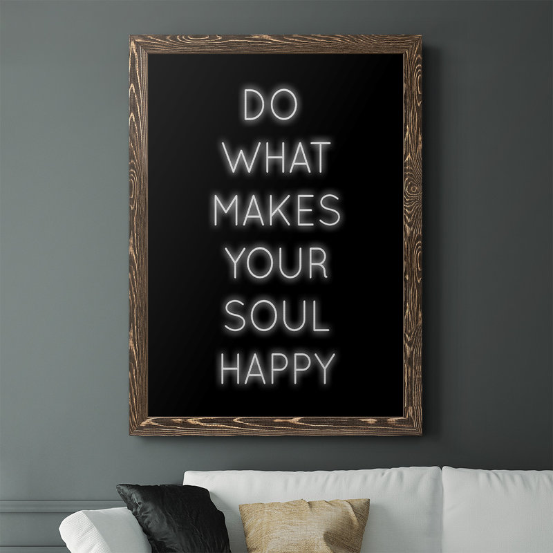 Foxborough Soul Happy, reproduction d'art sur toile, H 43,5 po x l 31,5 po x P 1,25 po, Noyer