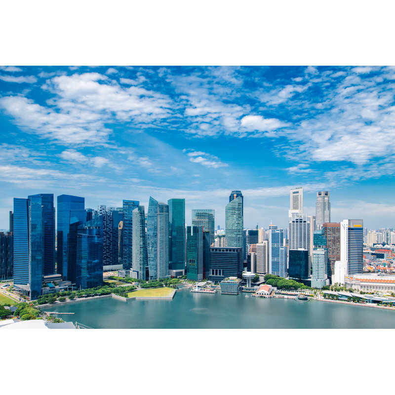 Singapore City Skyline by Kurmyshov - Wrapped Canvas Print, 20cm H x 30cm W