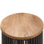 Table d'appoint Demy en naturel / noir