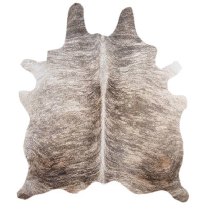 Tapis en cuir de vache clair Hageman