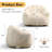 Compression Velvet Fabric Shell-Shaped Large Bean Bag Chair-1216501930