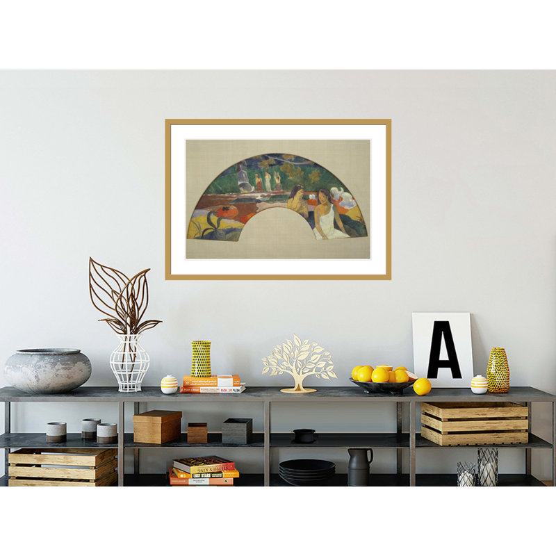 «Arearea Joyousness II» par Paul Gauguin - Estampe numérique encadrée, H 29,52 po x l 41,5 po