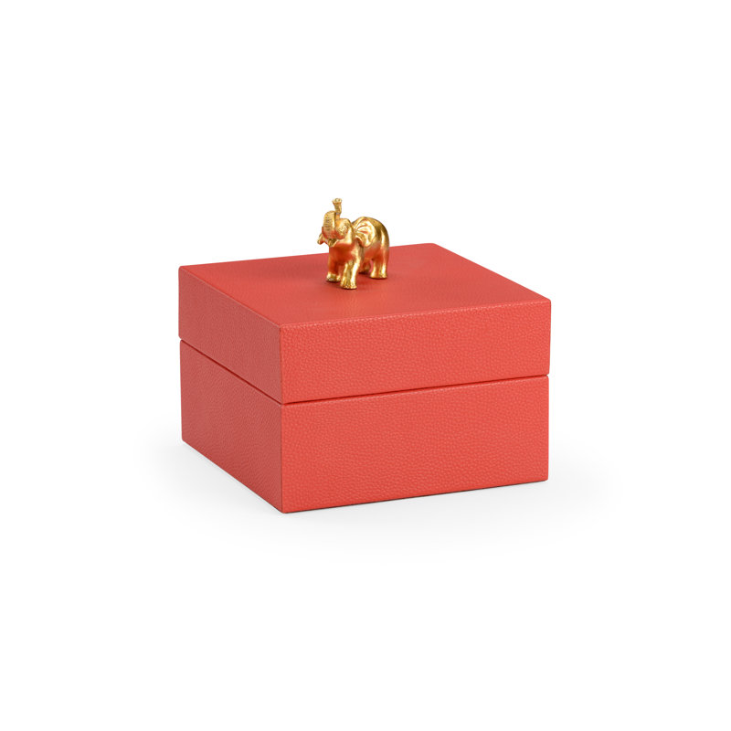 Pam Cain Decorative Box, Red