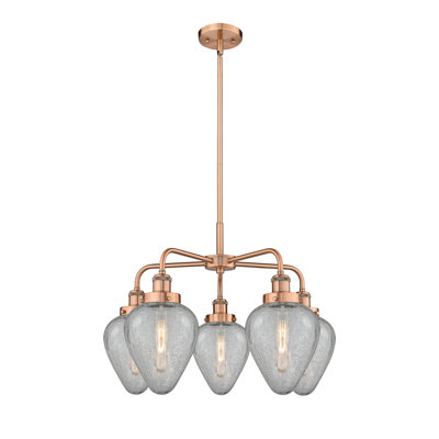 Ameet 5 - Light Glass Dimmable Chandelier