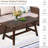 Shiyanna Rectangular Pine and Cedar Solid Wood Outdoor Side Table , 41.48 " W 19.48 " D-579285030