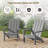 Danese 2-Piece All-Weather HDPE Adirondack Chair-113257798