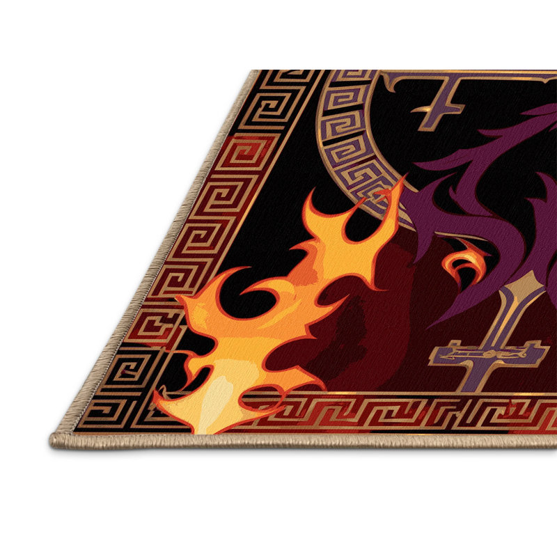 Tapis rose de l'Antiquité, Rectangle 6 pi x 9 pi