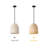 Derrytown 1 - Light Dimmable Single Pendant with Rattan Shade-964600259