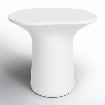 Paisely 23.5'' Concrete Outdoor Side Table
