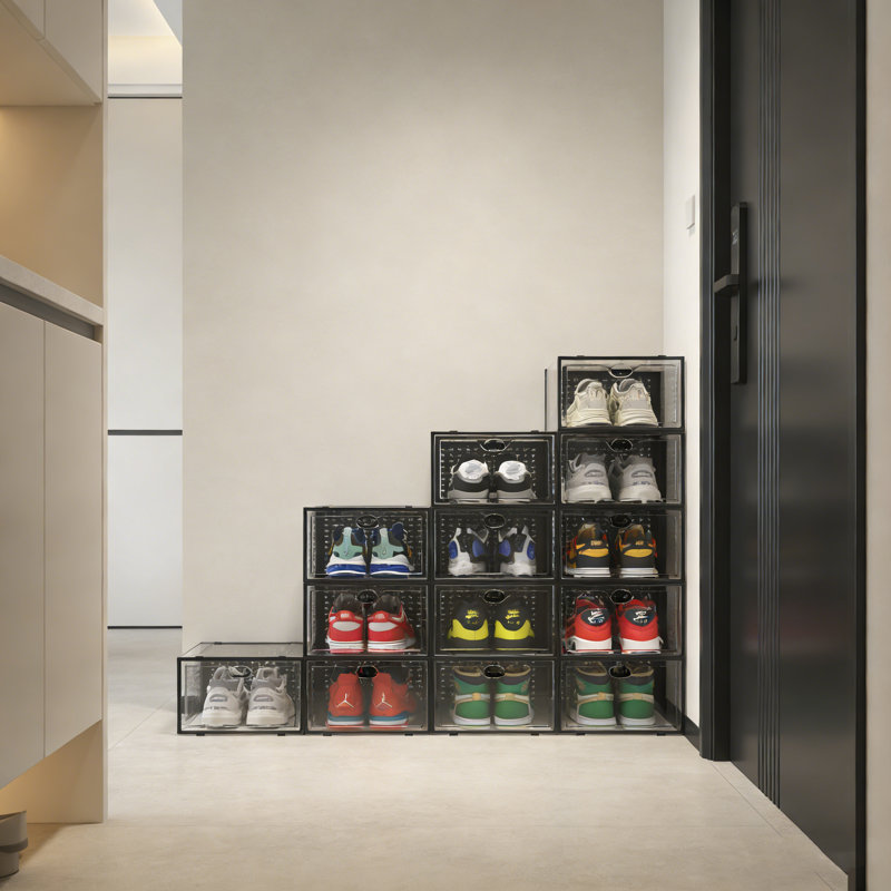 Large Transparent Stackable Shoe Storage Box